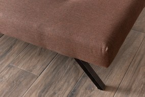 Τριθέσιος Καναπές Κρεβάτι Καφέ NILUNE 64x180x78
