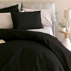 Σεντόνια Etoile/2 Με Λάστιχο (Σετ 4τμχ) Jet Black Palamaiki Υπέρδιπλo 170x232cm 100% Βαμβάκι