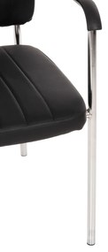 ΚΑΡΕΚΛΑ QUESTA ΜΕ ΜΠΡΑΤΣΑ HM1070.01 ΜΑΥΡΗ 56,5x59x85 cm - 0520534 - HM1070.01