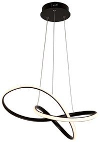 Φωτιστικό Κρεμαστο Aca HM92LEDP48BK GORDIUS Μαύρο Ματ (Black Mat) 3000K