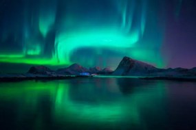 Φωτογραφία Northern Lights over the Lofoten Islands in Norway, Photos by Tai GinDa