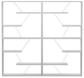 ΒΙΒΛΙΟΘΗΚΗ TARS PAKOWORLD ΓΚΡΙ-ΛΕΥΚΟ 168X24X157ΕΚ