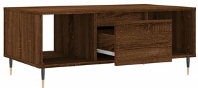 vidaXL Τραπεζάκι Σαλονιού Καφέ Δρυς 90x50x36,5 εκ. Επεξεργασμ. Ξύλο