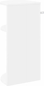 vidaXL End Table Λευκό 29,6 x 29,6 x 60 εκ Επεξεργασμένο ξύλο