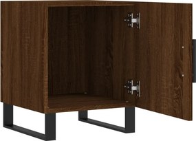 vidaXL Κομοδίνα 2 τεμ. Καφέ Δρυς 40 x 40 x 50 εκ. από Επεξεργ. Ξύλο
