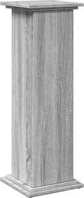 vidaXL Βάση Οθόνης με Αποθ. Γκρι Sonoma 31x30x90 εκ Επεξεργασμένο Ξύλο