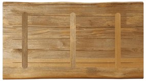 vidaXL Επιφάνεια Τραπεζιού 110x60x3,8 εκ. Live Edge Μασίφ Ξύλο Μάνγκο