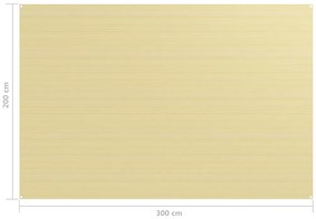 Χαλί Σκηνής Μπεζ 200 x 300 εκ.