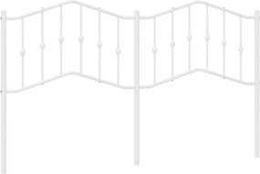 vidaXL Ανταλλακτικό κεφαλάρι Λευκό 160 εκ. Μεταλλικό