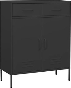 vidaXL Ντουλάπι Αποθήκευσης Ανθρακί 80 x 35 x 101,5 εκ. από Ατσάλι