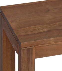 vidaXL Βάση φυτών 3 τεμ. Φυσικό 25 x 25 x 80 cm Στερεό Ξύλο Τίκ