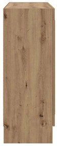 vidaXL Βιβλιοθήκη Artisan Δρυς 82,5x30,5x80 εκ. Επεξεργασμένο Ξύλο
