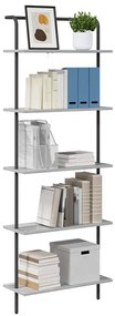 vidaXL Ράφι Βιβλίων Γκρι sonoma 60 x 24 x 168 εκ. Επεξεργασμένο ξύλο