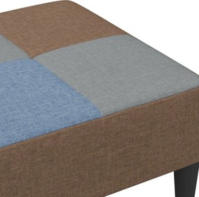 vidaXL Υποπόδιο με Σχέδιο Patchwork 77x55x31 εκ. Υφασμάτινο