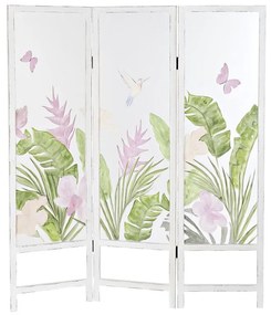Παραβάν DKD Home Decor Τροπικό Διαφανές Ξύλο MDF 150 x 2 x 180 cm