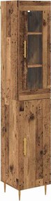 vidaXL Highboard 2 pcs Παλιό Ξύλο Επεξεργασμένο ξύλο