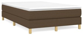 ΚΡΕΒΑΤΙ BOXSPRING ΜΕ ΣΤΡΩΜΑ ΣΚΟΥΡΟ ΚΑΦΕ 120X190 ΕΚ ΥΦΑΣΜΑΤΙΝΟ 3269667