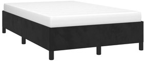 vidaXL Πλαίσιο Κρεβατιού χωρίς στρώμα Μαύρο 120x190 εκ. Βελούδινο