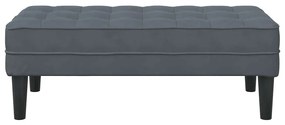 vidaXL Παγκάκι Σκούρο γκρι 113 x 57 x 39 εκ. Βελούδο