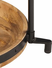 vidaXL Συνοδευτικό τραπέζι Ø55x60 cm Μασίφ ξύλο Mango