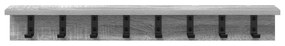 vidaXL Τοίχου Κρεμάστρα με ράφι Γκρι sonoma 80 x 10.5 x 10.5 εκ