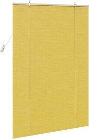 vidaXL Ρόλερ Κίτρινο 100 x 160 cm Μπαμπού