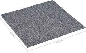 vidaXL Πλάκες Δαπέδου Λευκό και Γκρι 5,11 τ.μ. 55 τμχ. PVC