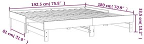 ΚΑΝΑΠΕΣ ΚΡΕΒΑΤΙ ΣΥΡΟΜΕΝΟΣ ΜΑΥΡΟΣ 2X(90X190) ΕΚ. ΑΠΟ ΜΑΣΙΦ ΠΕΥΚΟ 823393