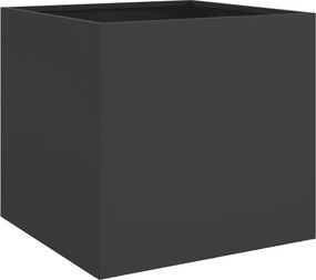 vidaXL Ζαρντινιέρα Μαύρη 49x47x46 εκ. από Χάλυβα