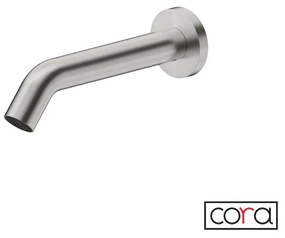 Cora Sensor Μπαταρία Νιπτήρα Τοίχου Ηλεκτρονική Χωρίς ανάμιξη Inox
