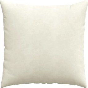 vidaXL Μαξιλάρι Καναπέ 2 pcs Κρεμ 60 x 60 cm Υφασμάτινο Κορντουρά