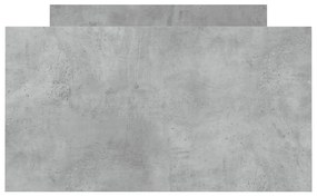 vidaXL Πλαίσιο Κρεβατιού με Κεφαλάρι/Ποδαρικό Γκρι Σκυροδεμ. 90x200 εκ