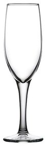 MODA CHAMPAGNE FLUTE TEMPERED 165CC H:18.3CM P/1200 FLX12 ΣΕΤ 12 τμχ - Espiel