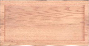 vidaXL Πάγκος Μπάνιου Αν. Καφέ 80x40x(2-4) εκ. Επεξεργ. Μασίφ Ξύλο