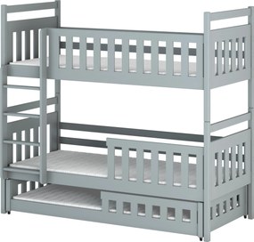OLIWIA 90x200 grey bunk bed Lano Furniture