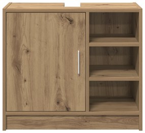 vidaXL Ντουλάπι νιπτήρα Artisan Oak 63x29x55 cm Επεξεργασμένο ξύλο