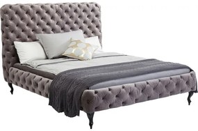 Κρεβάτι Desire High Βελούδο  Γκρι 160x200 εκ. 177x228x13150εκ - Γκρι