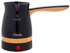 ESTIA ΗΛΕΚΤΡΙΚΟ ΜΠΡΙΚΙ OAK 800w ΜΕ ΑΠΟΣΠΩΜΕΝΗ ΒΑΣΗ 360° ΜΑΥΡΟ