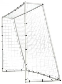 VEVOR Soccer Rebound Trainer, 8x6FT Iron Soccer Training Equipment, Sports Football Rebounder Wall with Double-Sided Rebounding Net &amp; Goal, Perfect for Backyard Practicing, Solo Training, Passing