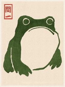 Εκτύπωση έργου τέχνης Japanese Grumpy Toad (Frog Print 1) - Matsumoto Hoji, (30 x 40 cm)