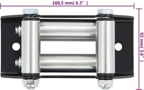 vidaXL Ράουλο Εργάτη 4 Κατευθύνσεων Ατσάλινο 3500-4500 λίβρες