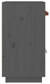 Μπουφές Γκρι 65,5x40x75 εκ. από Μασίφ Ξύλο Πεύκου - Γκρι