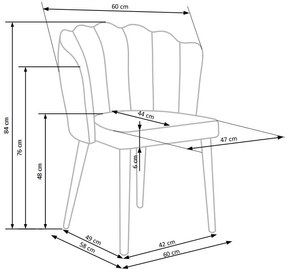K386 chair, color: dark green DIOMMI V-CH-K/386-KR-C.ZIELONY