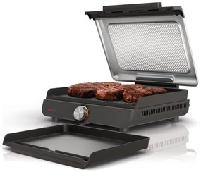 Ηλεκτρική ψησταριά Ninja GR101EU, 1450W, 28x37 cm, Γρήγορη θέρμανση, 60-260C, 2 πλάκες, Μαύρο