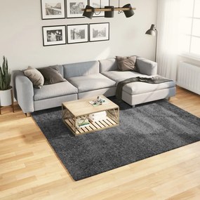 vidaXL Χαλί OVIEDO με Κοντό Πέλος Ανθρακί 240 x 240 εκ.