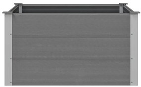 vidaXL Ζαρντινιέρα Υπερυψωμένη Γκρι 100 x 100 x 54 εκ. από WPC