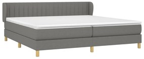 ΚΡΕΒΑΤΙ BOXSPRING ΜΕ ΣΤΡΩΜΑ ΣΚΟΥΡΟ ΓΚΡΙ 200X200 ΕΚ. ΥΦΑΣΜΑΤΙΝΟ 3126990