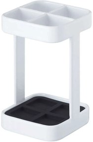 Θήκη Οδοντόβουρτσας Slim LBTYMZK2821 5,5x5,5x9cm White-Black Yamazaki Steel,Siliecone