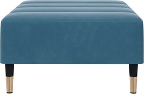 vidaXL Υποπόδιο Μπλε 77x55x31 εκ. Βελούδινο