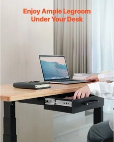 VEVOR 33 cm Under Desk Drawer Organizer Slide-out Drawer Space Saver Home Office